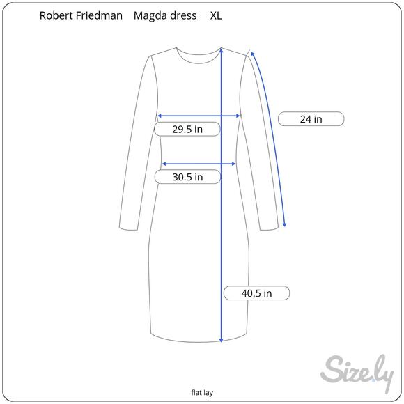 Robert Friedman Magda Floral Knee Length Dress Pullover Tunic Cotton Size XL NEW - Picture 8 of 8